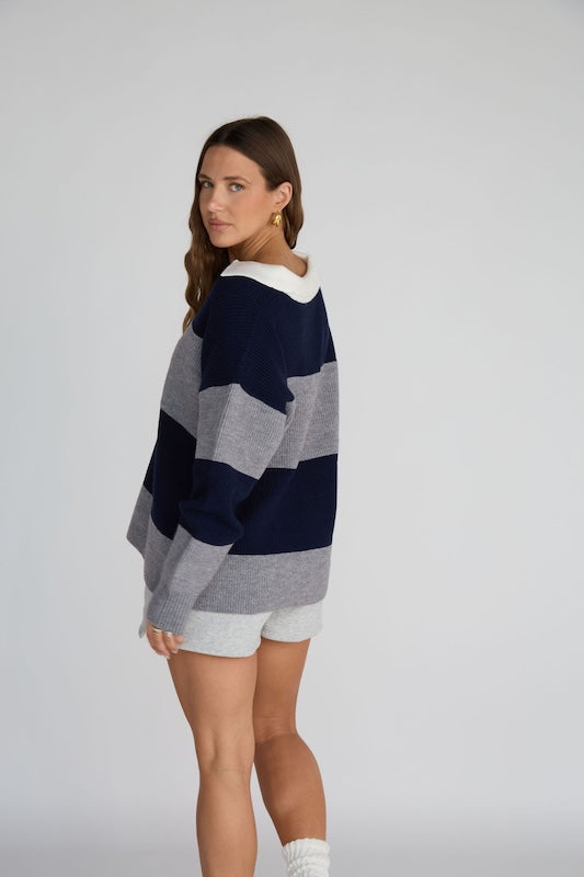 collegiate polo sweater