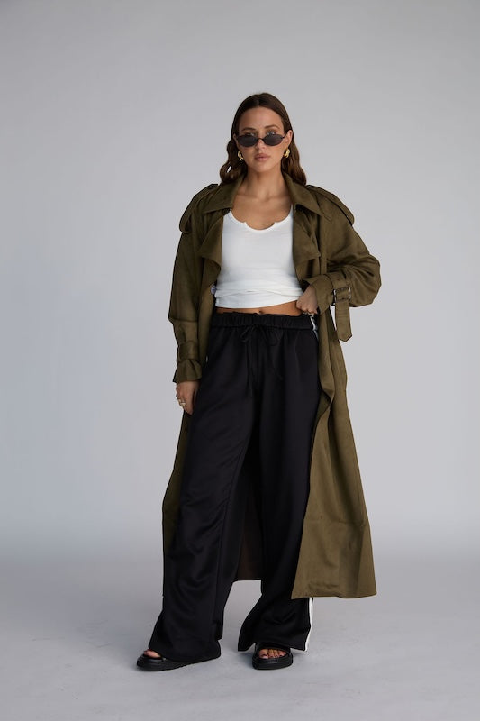 that girl trench coat