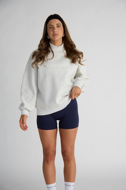 day off mock-neck sweatshirt