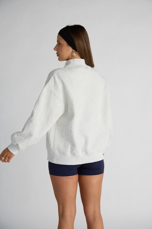 day off mock-neck sweatshirt