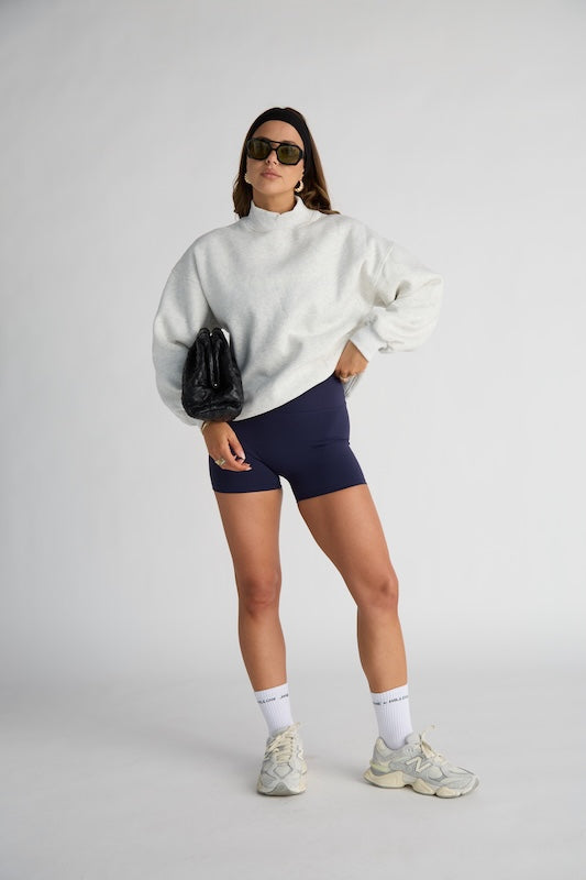 day off mock-neck sweatshirt