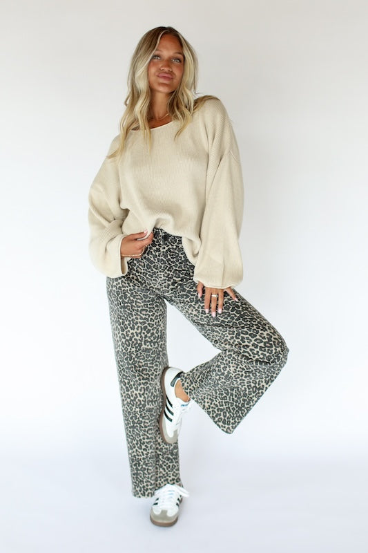 wild one leopard jeans