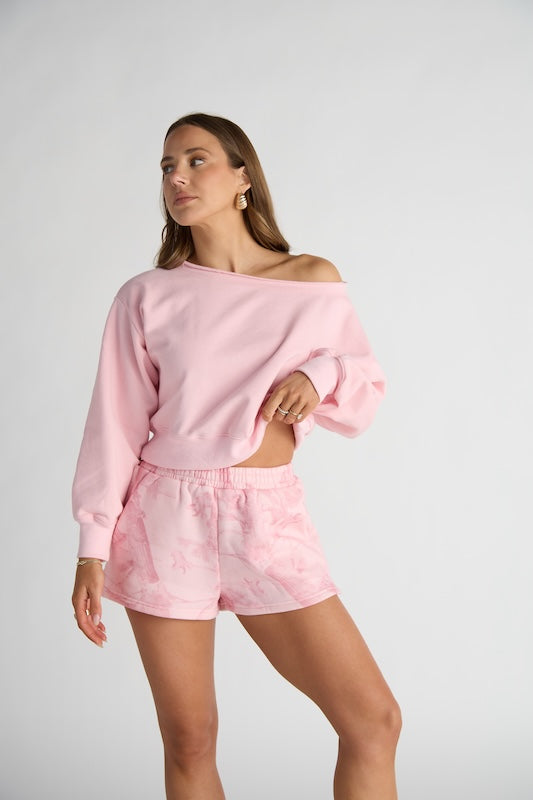 jet setter cropped sweatshirt
