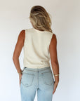 kaia knit vest // cream