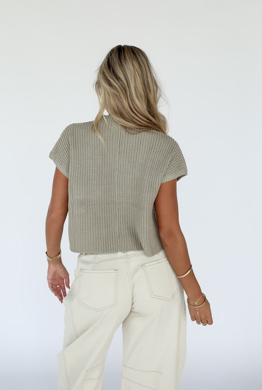 olive you knit top