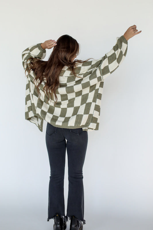 olive cardigan