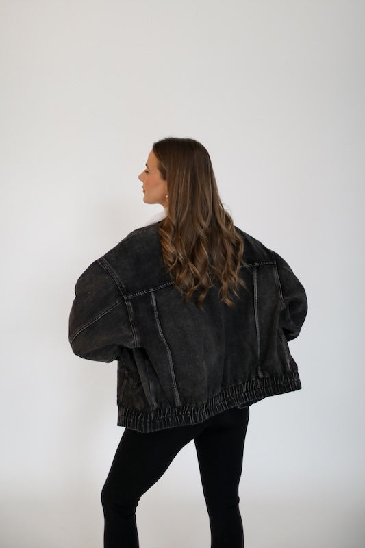 kins sherpa jean jacket