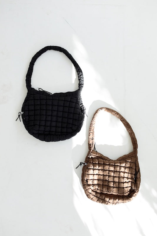 on the move puffer bag