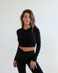core cropped long sleeve top