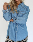 caviar cowgirl denim shirt