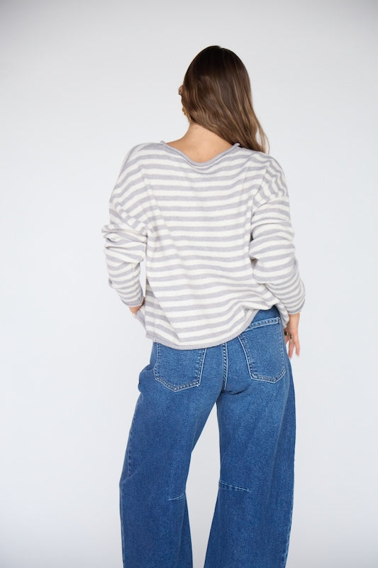 capsule striped cardigan