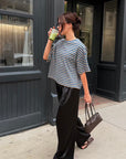 boyfriend striped tee