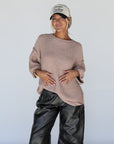 easy street sweater // mauve