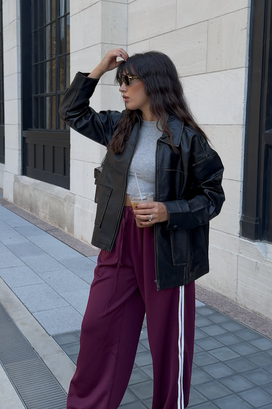 run the streets leather jacket