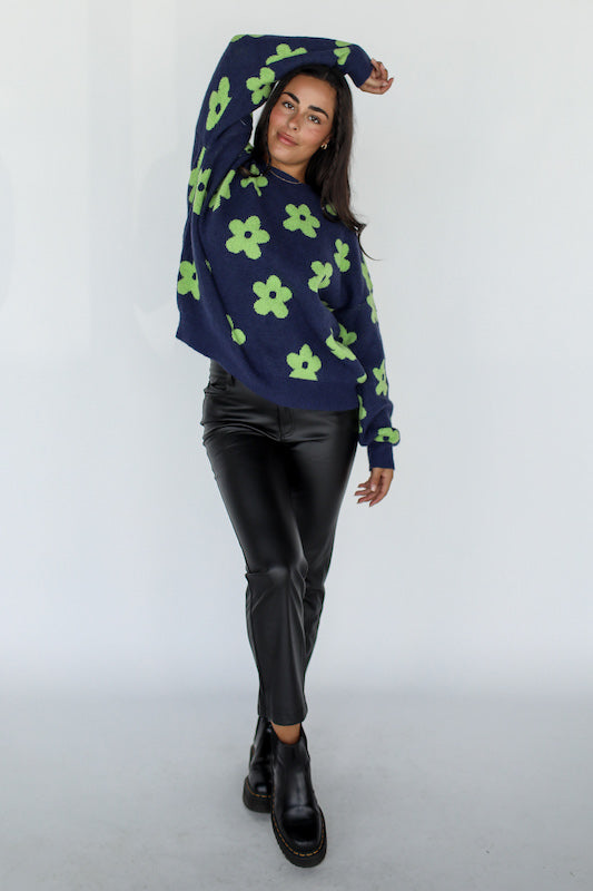 daisy sweater // navy