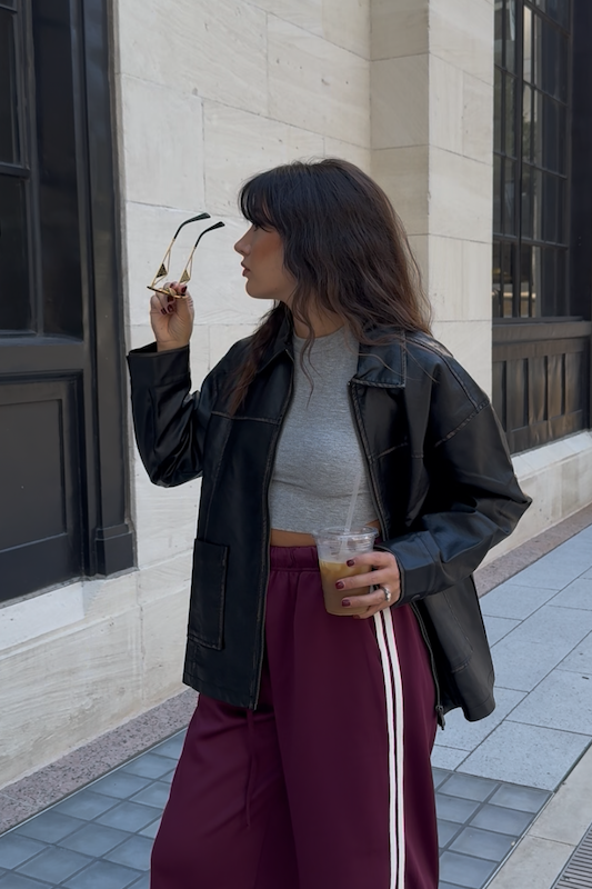 run the streets leather jacket