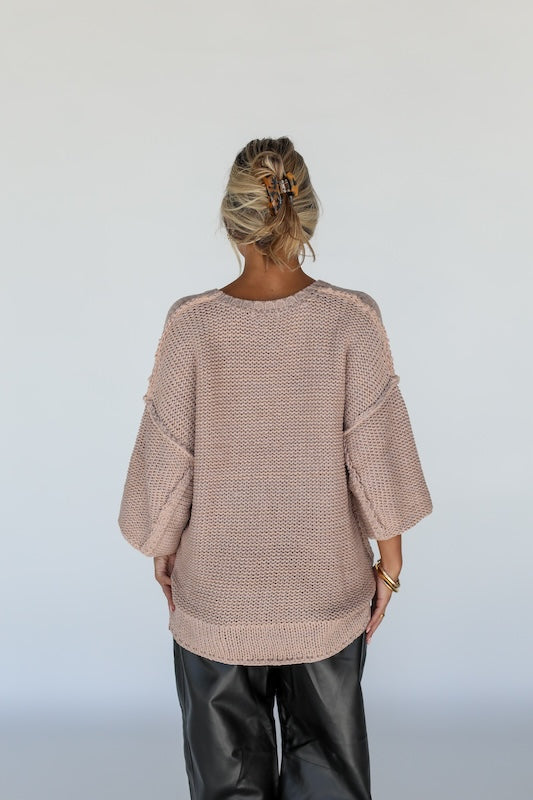 easy street sweater // mauve