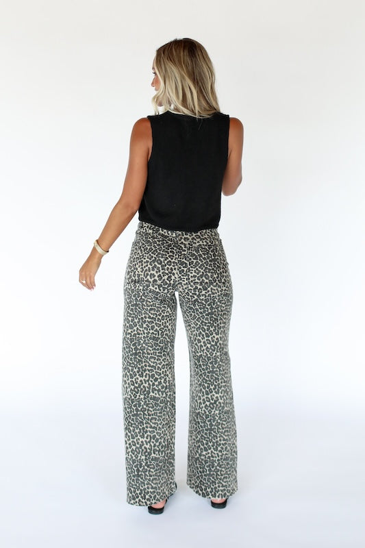 wild one leopard jeans