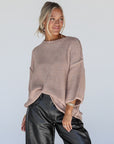 easy street sweater // mauve