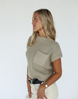 olive you knit top