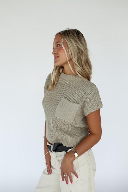 olive you knit top