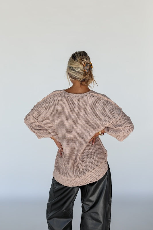 easy street sweater // mauve