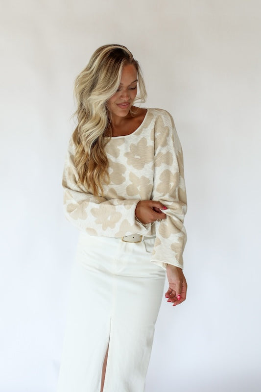 dahlia floral sweater