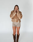 fawn fur coat