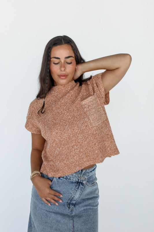 golden hour knit top