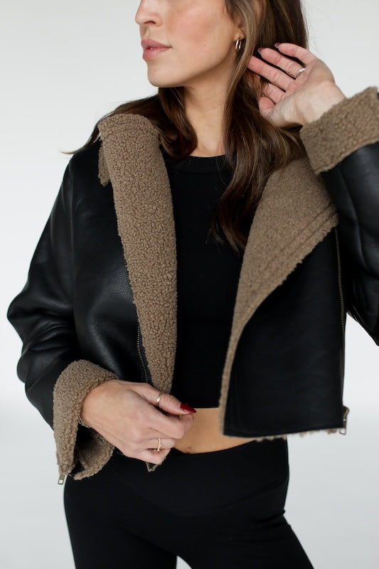 it girl biker jacket