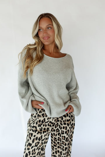 hailee sweater // grey