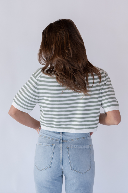 happy hour top // green