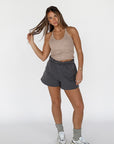 v-neck racer tank