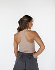 v-neck racer tank