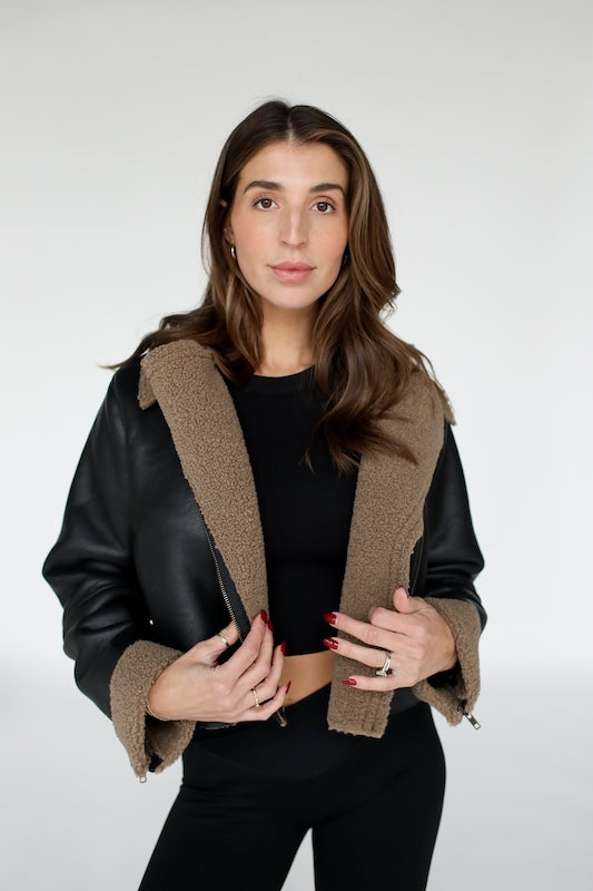 it girl biker jacket