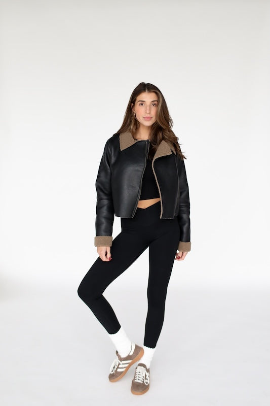 it girl biker jacket