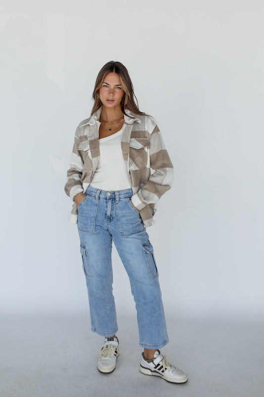 izzie plaid jacket