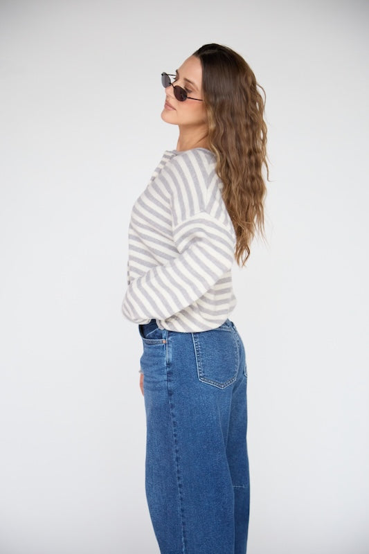 capsule striped cardigan