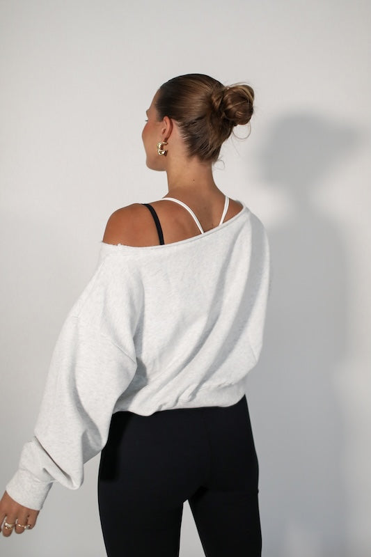 jet setter cropped sweatshirt