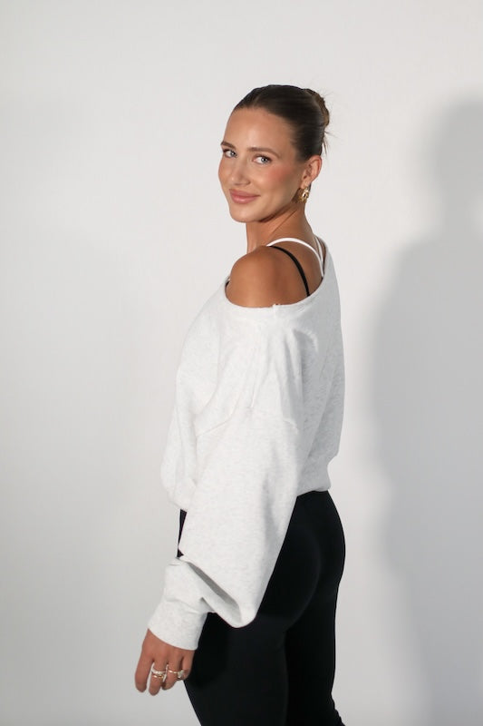jet setter cropped sweatshirt