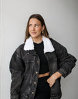 kins sherpa jean jacket