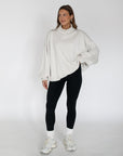 rerun mock neck sweatshirt