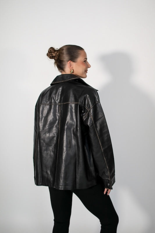 run the streets leather jacket