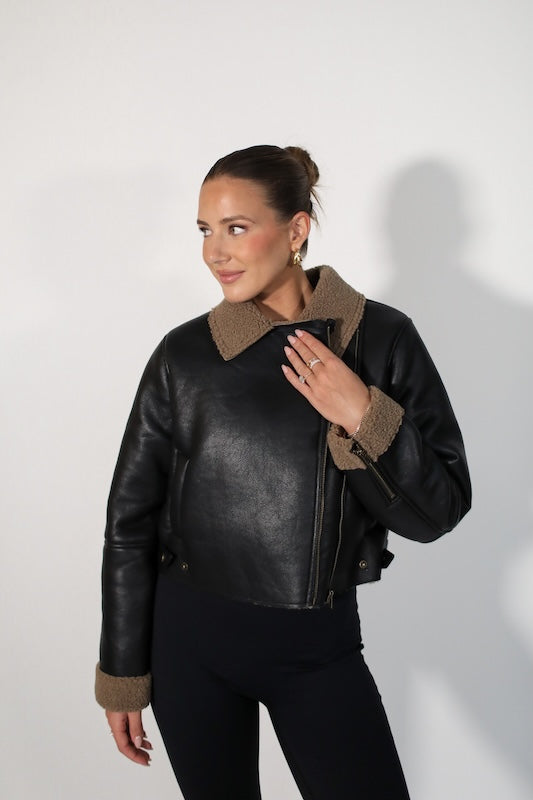 it girl biker jacket
