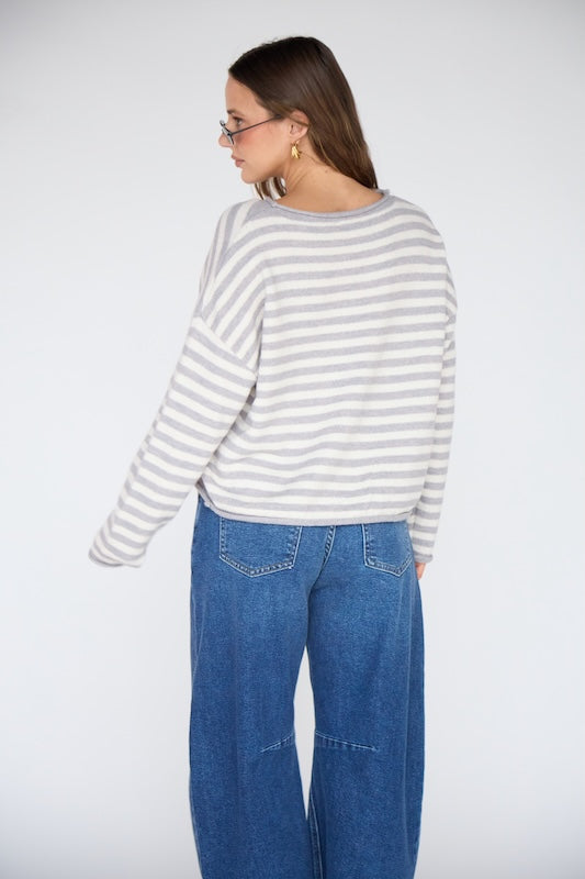 capsule striped cardigan