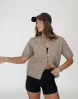 estate short sleeve cardigan
