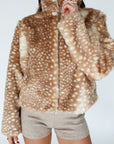 fawn fur coat