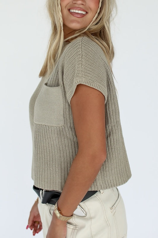 olive you knit top