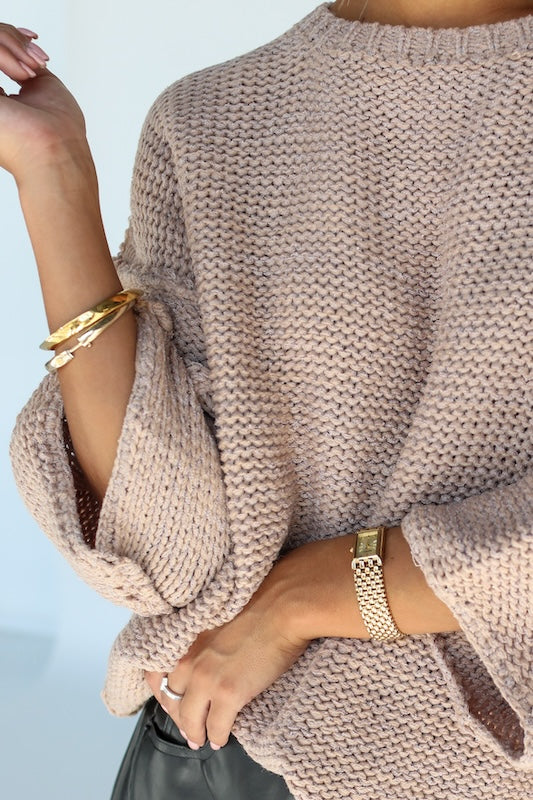 easy street sweater // mauve