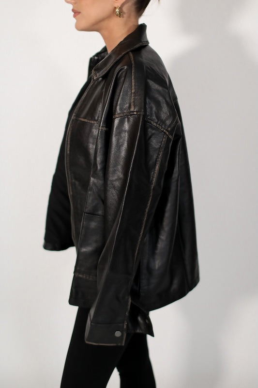 run the streets leather jacket